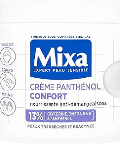 MIXA - La Crème Panthénol Confort - Visage, Corps et Mains, 400ml
