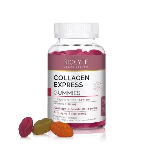 BIOCYTE - Collagène Express Complément Anti Age, 45 Gommes à mâcher
