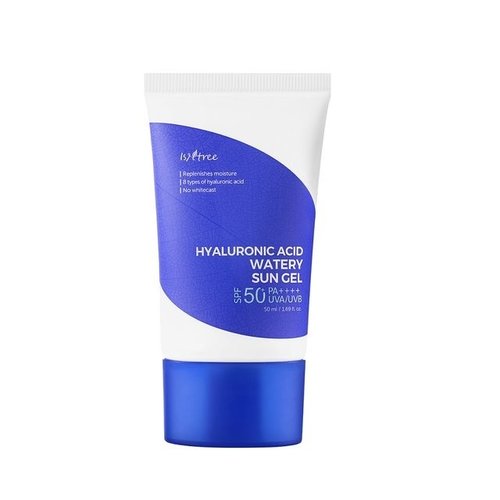 ISNTREE - Fluide Solaire Texture Gel à l'acide hyaluronique SPF50+, 50ml