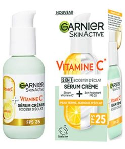 GARNIER - Sérum Crème Vitamine C 2en1 Booster d'éclat, 50ml